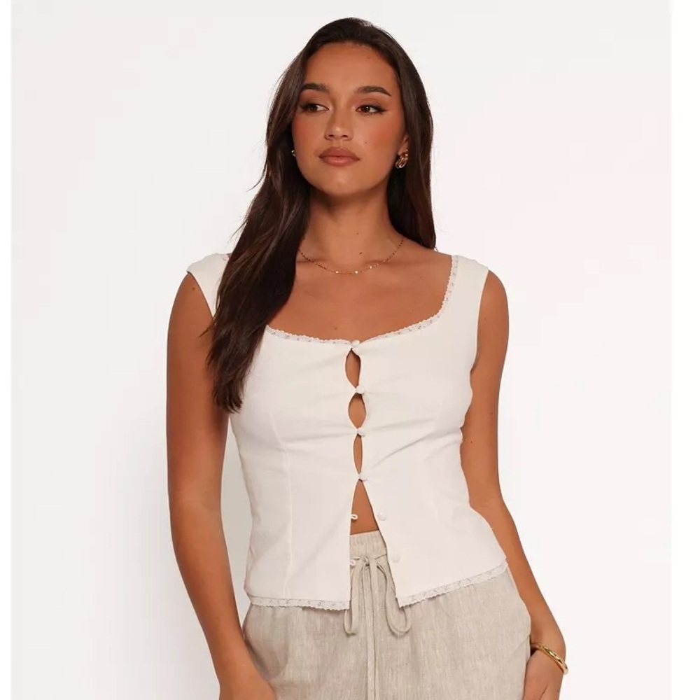 Petal and Pup Women's Amelie Top White XS NWI